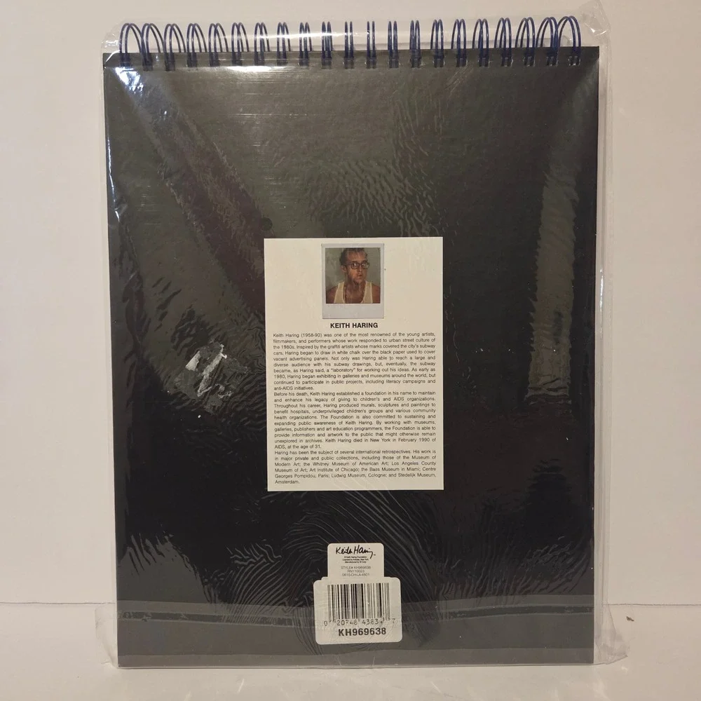 Keith Haring Sketchbook Dancing Men Pop Art Spiral Bound Acid Free Perforated